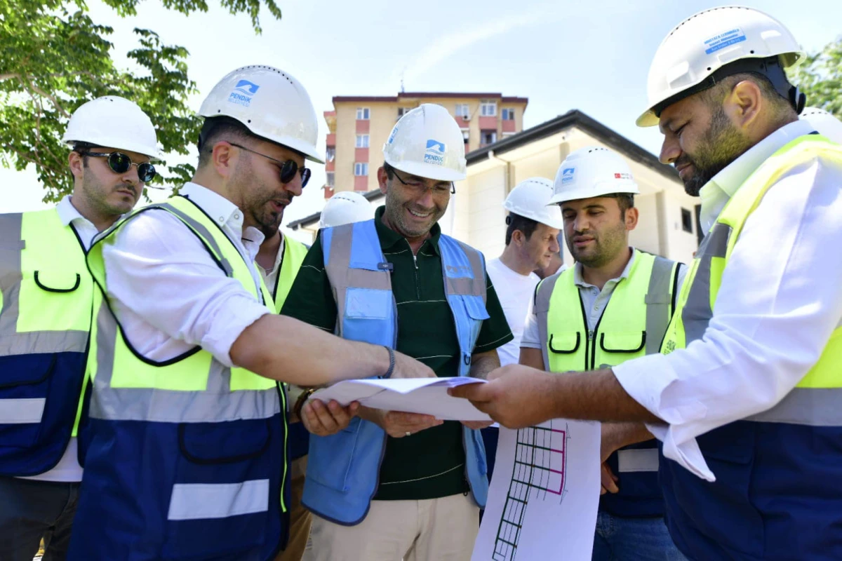 Belediyemizin devam eden şantiyelerini ziyaret ettik